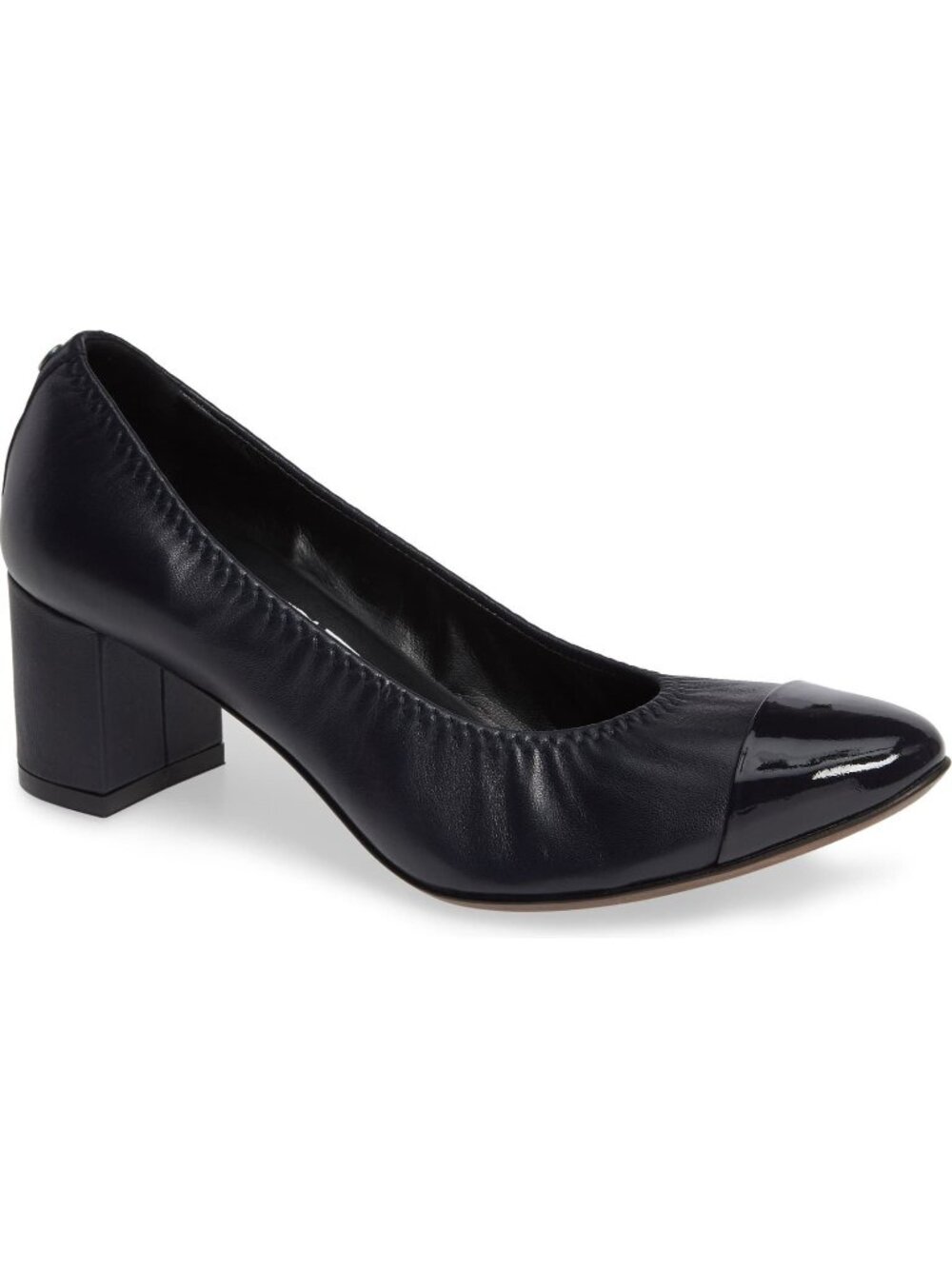 AGL Attilio Giusti Leombruni Cap Patent Toe Pump Shoes 8.5